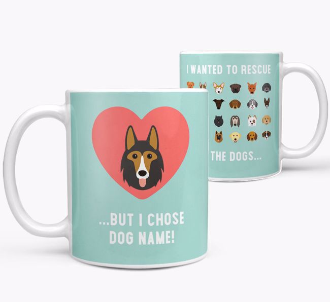 'Rescue All The Dogs' - Personalised {breedFullName} Mug